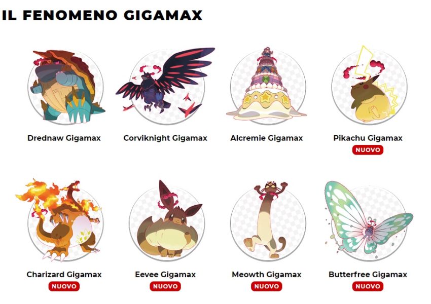 Pokémon Spada e Scudo: Info e nuovo video dedicato ai Pokémon Gigamax