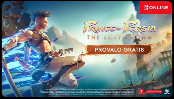 Prince of Persia: The Lost Crown GRATIS da domani per 7 giorni con Nintendo Switch Online