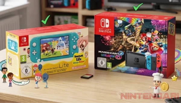 Disponibile in preordine il nuovo bundle di Nintendo Switch + Edizione fisica di Mario Kart 8 a 199,99€ e Switch Lite + Tomodachi Life [AGG. – x1]