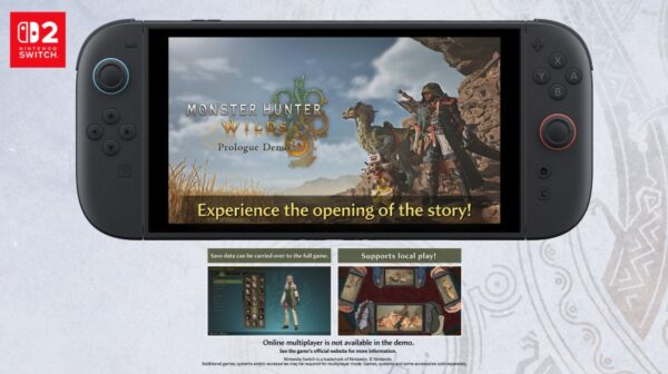 Monster Hunter Wilds: Demo gratuita in arrivo la prossima settimana su Nintendo Switch 2