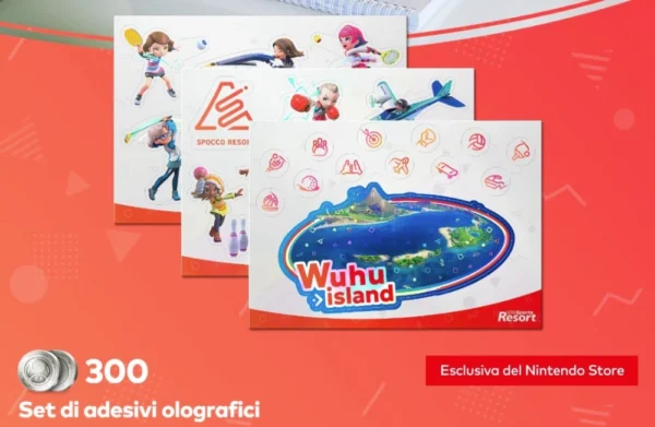 Set di adesivi olografici di Nintendo Switch Sports Resort disponibili per 300 punti platino | MyNintendo